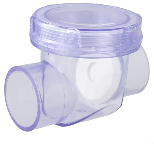Valvola di ritegno in PVC da 50 mm, prevenzione del riflusso di non ritorno per sistemi fognari, compatibile con tubi di scarico in PVC per uso domestico e industriale (A)