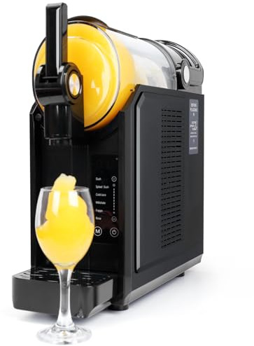 Máquina de granizado para el hogar, 2,5 l, 5 en 1 para granizados, cócteles, batidos, frappé y bebidas congeladas, 15-40 minutos de tiempo de fabricación, control de temperatura manual, limpieza