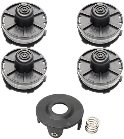 4 bobinas de Alambre de Repuesto,bobinas de Repuesto,Bobina de Alambre de Repuesto,Compatible con Makita 18V DUR181/RF/Z,Intercambiable con Makita 195858-1/196146-9