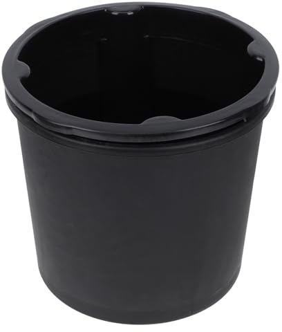 Uonlytech Secchio per Piantare in Plastica Nera Doppio Strato Traspirante, Contenitore Resistente per Orto e Giardinaggio, Diametro 29 CM, Altezza 26,5 CM