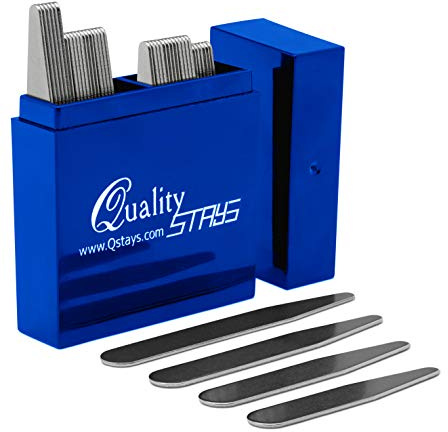 36 Metal Collar Stays in Plastic Box – 2.5 Long Inserts