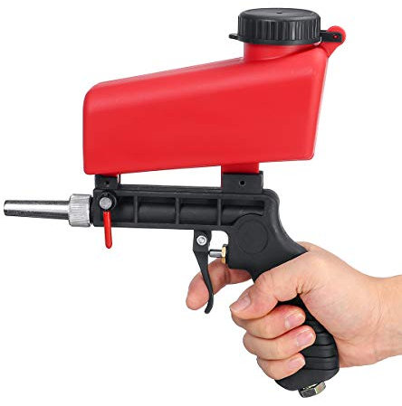 CCChaRLes Herramienta De Granallado Portátil De 90 Psi Para Chorro De Arena Portátil Con Un Compresor De Aire De 1/4 Pulg.