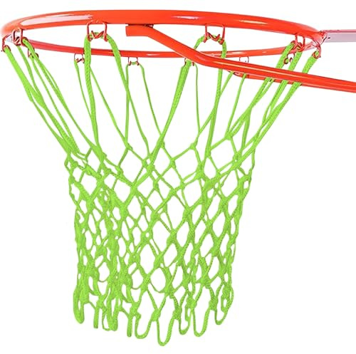 Ultra Sporting Goods Heavy Duty Basketball Net Replacement - All Weather Anti Whip, Fits Standard Indoor or Outdoor Rims - 12 Loops (Glow in The Dark)
