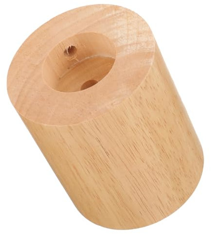 OSALADI Led Lichtsockel Aus Holz Zylindrischer Tischlampensockel E27 Dimmbar Stabil Für Schlafzimmer Und Wohnzimmer Praktische Lichtpräsentation