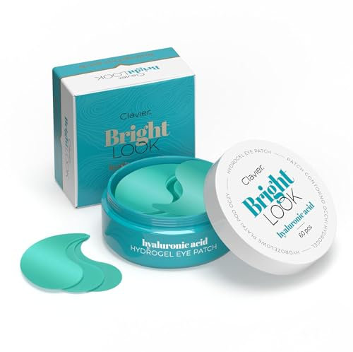 60 Pezzi Patch Occhi, per Occhiaie e Borse Maschera per Cura Contorno Occhi, Idratante, anti-rughe, anti-età, cerchi scuri ed elimina tasche (HIALURONIC)