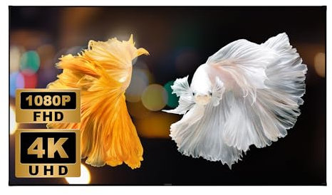 Wupro Gallery Evo Black Crystal Fixed Frame Screen ALR 16:9 Home Theatre Screen for Long Throw Projector (120)