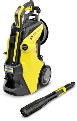Kärcher K 7 Premium Smart Control Flex Pressure Washer, Pressure: max. 180 bar, Flow Rate: 550 l/h, Area: 60 m²/h, Water Filter, Weight: 17.8 kg, High-Pressure Flex Hose and Gun, Multi Jet Spray Lance