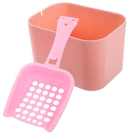 VERDANVERSE 1set Palette per Lettiera per Gatti con Secchiello Strumento Pratico per La Pulizia della e Feci Manico Ergonomico e Antiscivolo Utile per Proprietari di Gatti e Animali Domestici