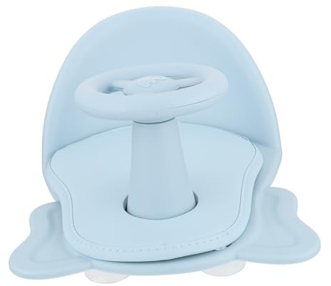 Parliky Seggiolino da Bagno Pp Antiscivolo Ventosa Stabile per Neonato, Cuscino, per Doccia e Bagnetto