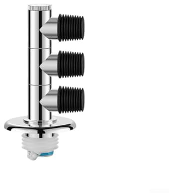 Conector de manguera de drenaje de lavadora, adaptador de drenaje de piso de tres vías con válvula de prevención de reflujo y anillos de sellado para accesorios de tubería de lavadora (5)