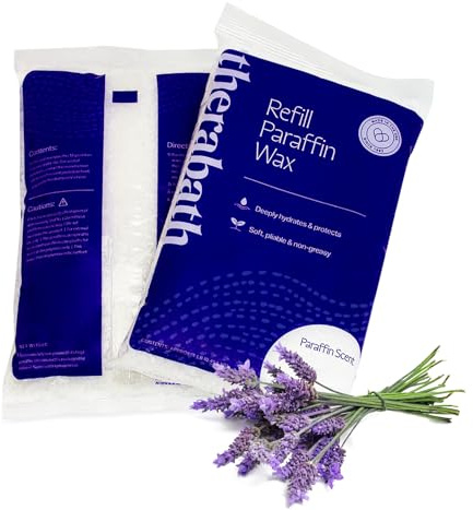 Therabath Paraffin Wax Refill - Thermotherapy - Use to Relieve Arthritis Discomfort, Stiff Muscles, & Dry Skin - For Hands, Feet, Body - Deeply Hydrates - Made in USA, 24 lb. Lavender Harmony