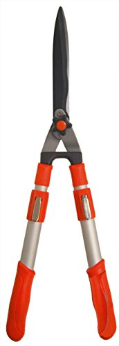 OZAKI - Cisaille à Haie Téléscopique - Bras Exensibles de 45 à 65 cm - Lames Forgées et Ondulées - Bras Aluminium - Anti-Rouille