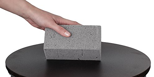 foodis Abrasivstein zur Pflege und Reinigung von Crepes-Platten - Crepe Maker Abziehstein 150x75x75mm - Abrasiv-Stein, Schleifstein, Reinigungsstein