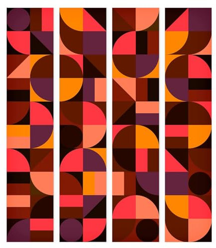 murando Papier Peint intissé PURO 10 m Décoration Murale XXL Poster Tableaux Muraux Tapisserie Photo Panneau décoratif Photo sur le mur Trompe l'oeil geometrique orange marron jaune f-B-0164-j-d