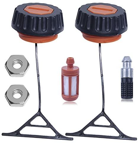 Mtanlo Kit Tappo Serbatoio Olio per Stihl 020 021 023 024 024AV 025 026 026PRO 028 028AV 029 034 036 038 039 066 Motosega, con Dado a Barra Filtro Carburante, Filtro Olio