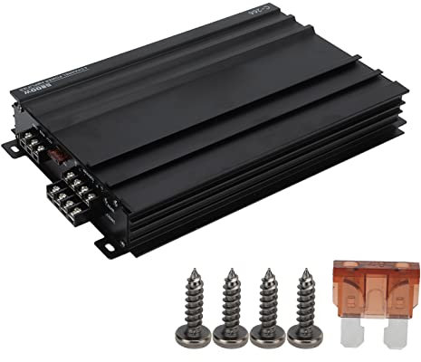 Bilstereoförstärkare,bilförstärkare 5800W 2/4 Ohm 4-kanals högeffektiv metalluniversal för högtalarljudsystem