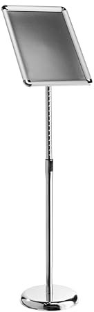 Infoständer ELEVATE A3 höhenverstellbar mit Klapprahmen, silber