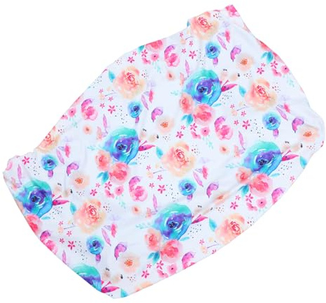 Toyvian Cambiador Ñiño Funda Elástica Desmontable, Protector Suave Para Cambiador, Tejido Cómodo Para Cuidado Infantil, Diseño Floral Acuarela,
