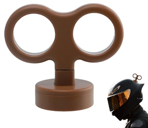 Monozoz Juguetes de Cuerda para Coche, decoración Exterior de Coche 3D, creativos, Accesorios de Cola de Casco de Motocicleta para Hombres, decoración Linda