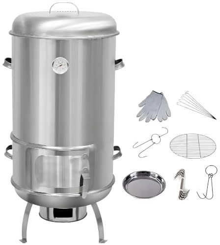 SHENGSHIYU Ahumador De Alimentos,Barril Asador,Asado Colgado Ave Entera