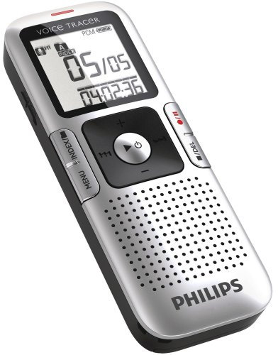 Philips Digital Voice Tracer LFH0652 - Digital voice recorder - flash 2 GB - MP3 - display: 1.4 - silk black, warm aluminium