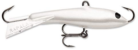 Rapala Unisex-Erwachsene Paket von 1, Jigging Rap Hartköder Süßwasser Größe 05, 5,1 cm Länge, Variable Tiefe, Perlen-Ehite, 1 Stück, Perlweiß (Pearl White), Size 5, 2 Inch-5/16 oz