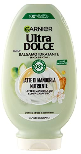 Ultra Dolce Garnier Balsamo Nutriente per Capelli Normali, Latte di Mandorla, 250 ml