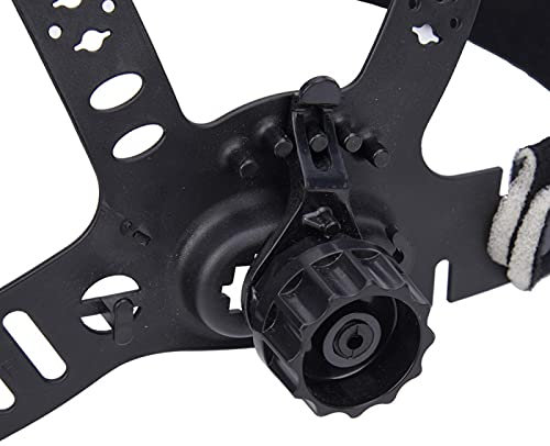 Bandeau de masque de soudeur, bandeau réglable de masque de soudeur de soudure en plastique pour les accessoires de casque de soudure assombrissement automatique solaire(blanc)