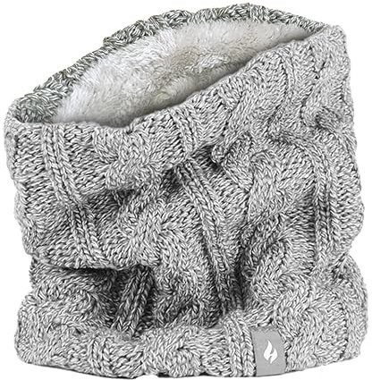HEAT HOLDERS - Women's Thermal Winter Neck Warmer - 3.5 tog - One size (Light Grey)