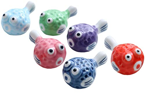 Cabilock 6 Stücke Stäbchen Halter Stäbchenhalter Japanisch Messerbänkchen Kugelfisch Stäbchen Kissen Esslöffel Standhalter Stehen Stäbchenbänke für Zuhause Restaurant Tischdeko