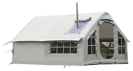 SUYUDD Tenda da campeggio gonfiabile, tenda da cabina per 6-8 persone, tende glamping, tende Oxford da esterno impermeabili di facile installazione, tenda da casa gonfiabile con finestra in rete