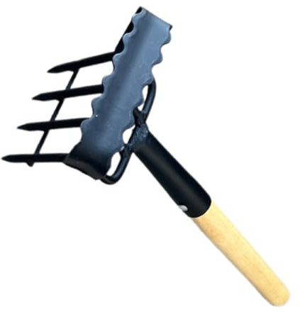 ibasenice Râteau De Jardinage à Main Râteau pour Pelouses Et Ameublissement Pratique