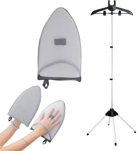 Genérico Soporte Colgador para Vaporizador | Perchero para Vaporización De Prendas,Brazo Telescópico Ajustable Giratorio De Aluminio para Hogar Hotel Y Cuidado Textil