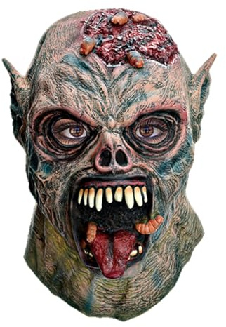 Generico Maschera Zombi Di Halloween - Scara Latex | Creepy Bloody Horror Masches | Teste Di Mummia Del Malvagio Con Berretto, Oggetti Di Scena In Costume Eleganti, Per Cosplay Di