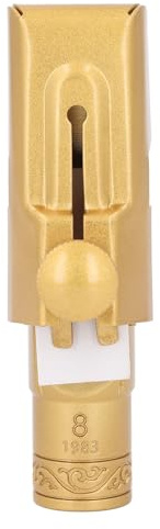 Jiawu Embout de Saxophone Soprano en Métal et Laiton B Plat 8C pour les Amateurs de Saxophone et les Cadeaux