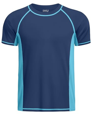 IHU Jungen UV Shirt Kinder UPF 50+ Sonnenschutz Schnelltrocknend Badeshirt
