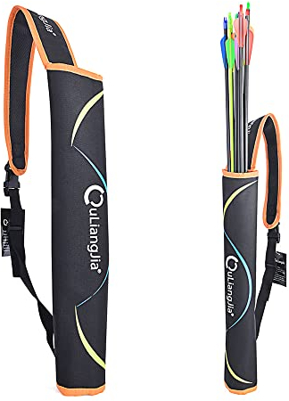 SHARROW Bogenschießen Pfeile Köcher Rückenköcher mit Verstellbarem Schultergurt Pfeilköcher Pfeil Halter Pfeilköcher für Jugend Erwachsene Anfänger Zielübungen