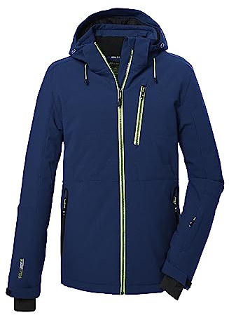 killtec Herren Skijacke/Jacke in Daunenoptik mit abzippbarer Kapuze und Schneefang KSW 68 MN SKI QLTD JCKT, dunkelpetrol, S, 39732-000