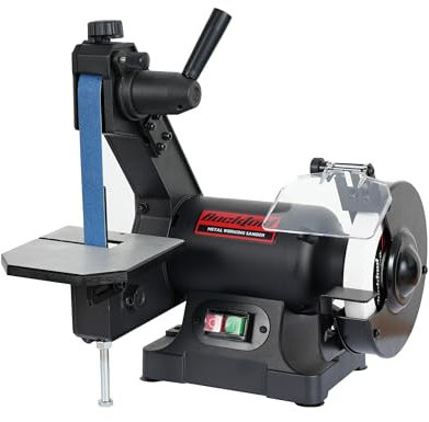 BUCKTOOL 250W Bandschleifer & Schleifscheibe Kombi, 25.4x762mm Band und 150mm Scheibe, bandschleifmaschine metall