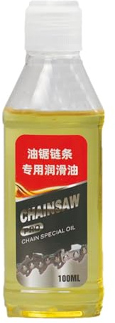 Monozoz Huile de chaîne pour moto, pour tronçonneuse, réduction du bruit, lubrifiant pour tronçonneuse, 100 ml, outil d'entretien, huile de chaîne professionnelle, lubrifiant pour outils de jardinage