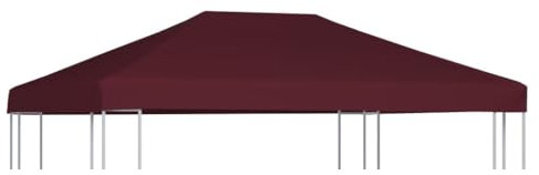 Furniture Select Gazebo Abdeckhaube, 310 g/m, 3x4 m, bordeaux