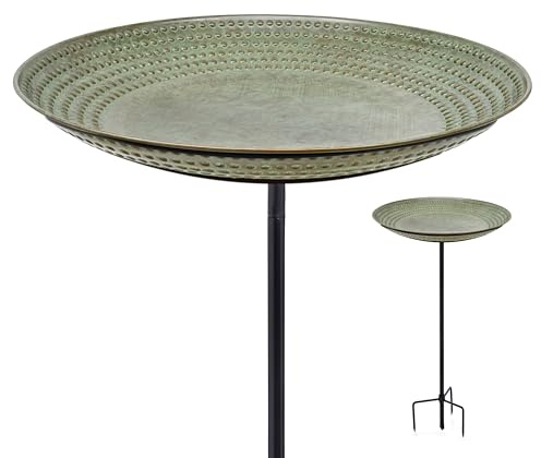 Good Directions Blue Verde Bird Bath on Garden Pole 18