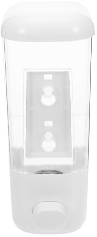 SHINYPASING Distributore di Sapone le Mani a Parete 500ml, Dispenser Manuale Liquido da Cucina e Bagno, Contenitore Sospeso Doppio per Sapone Doccia, Adatto per Casa, Ufficio e Hotel