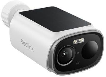 Reolink WiFi Cámara Exterior Solar Inalámbrica 3K 5MP Batería Recargable