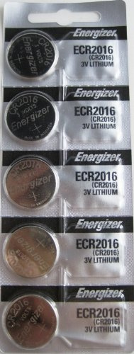 Replacement Batteries Energizer CR2016 for Cayeye, Sigma, Knog, Planet Bike & Mnay Others. Card of 5.