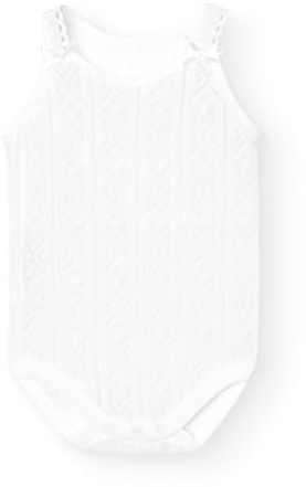 BABIDU Body Bebé Tirantes Finos Perlé Algodón 100% Suave y Transpirable, Body sin mangas con Detalle de Lazos Ideal para Recién Nacidos Niña y Niño, Ropa Bebé Cómoda Diseño Unisex para Uso Diario
