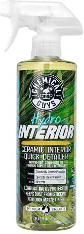 Chemical Guys SPI22716 HydroInterior SiO2 Ceramic Interior Quick Detailer and Protectant for Interiors, Furniture, Apparel, and More (Works on Plastic, Vinyl, Imitation Leather, and More), 16 fl oz