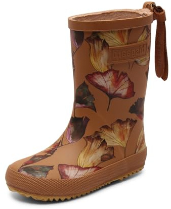Bisgaard Bottes de pluie tendance unisexes pour enfant, Camel Flowers, 33 EU