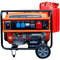 Extralink Stromerzeuger 5500W Benzin | Notstromaggregat mit 188F-Motor, reinem Sinus, 2× 230 V & 1× 400 V CEE, Elektrostart & Überlastschutz | mobil & leistungsstark für Haus, Werkstatt & Outdoor