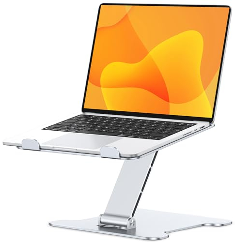 CIRYCASE Laptop Ständer Höhenverstellbar, Schnell Kühlender Laptop Stand, Ergonomischer Tragbarer Aluminium Notebook Ständer, Kompatibel mit MacBook Air Pro, Dell, HP 10-16 Laptops, Druckerständer